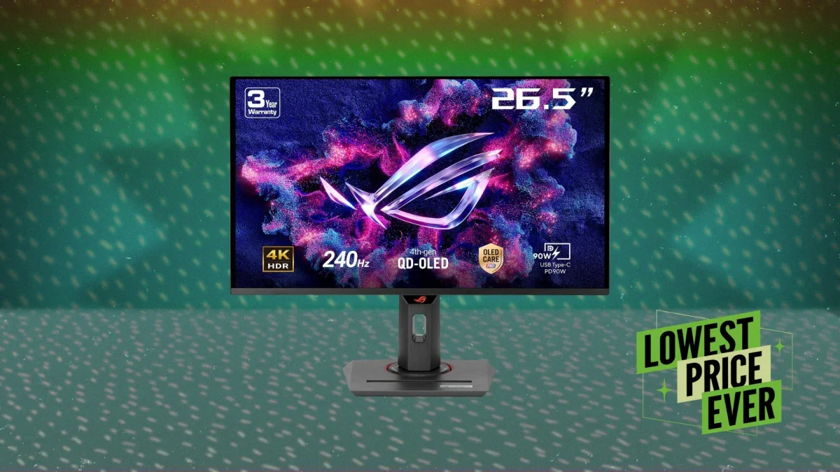 Найкращий 4K OLED монітор для ігор від Asus повернувся за найнижчою ціною