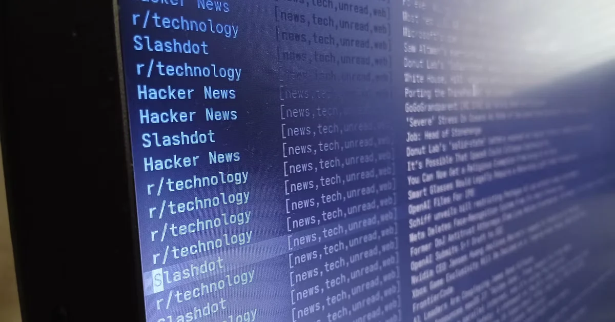 Я використовую 40-річний текстовий редактор, щоб отримувати новини щодня, і веб ніколи не був таким спокійним
